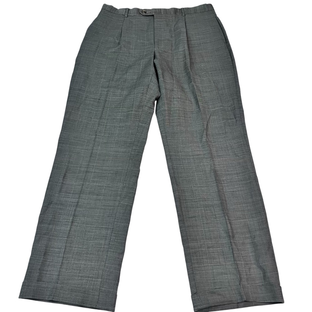 Vintage Tommy Hilfiger Wool Pleated Pants Men’s 36 Missing Button